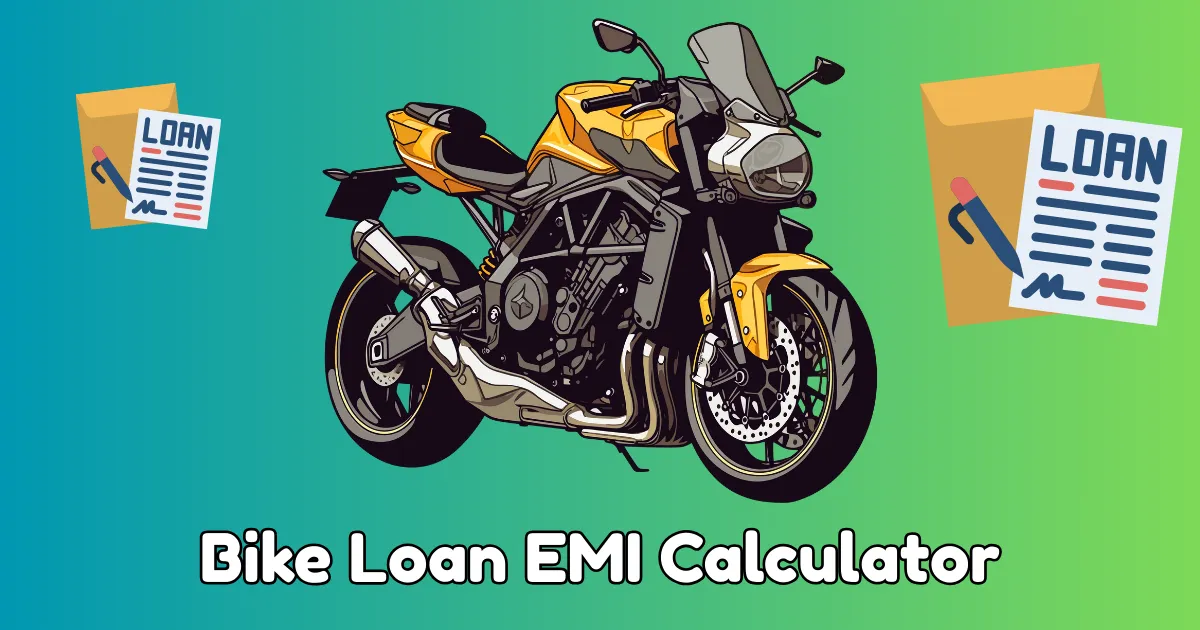 Bike Loan EMI Calculator for Monthly Payments and Interest