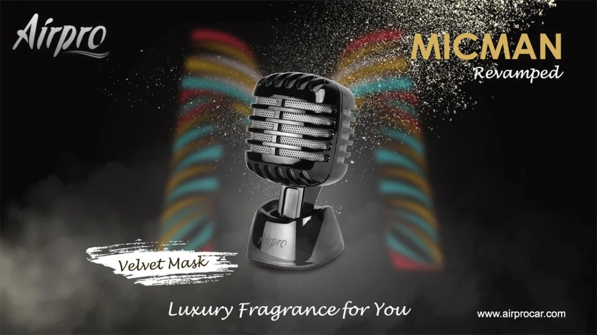 Airpro Luxury Mic Man Black - Velvet Mask Fragrance