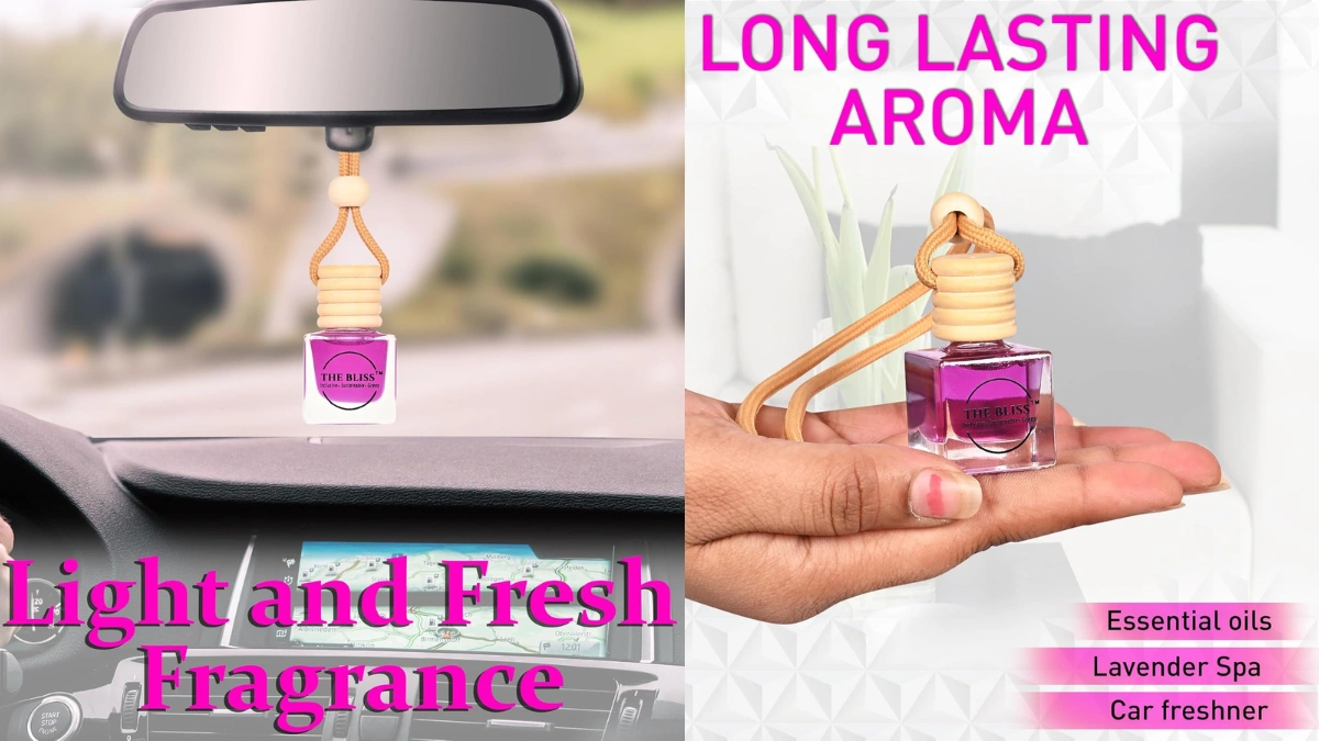 The Bliss Car Perfume | Air Freshener with Essential Oils Long lasting Fragrance 