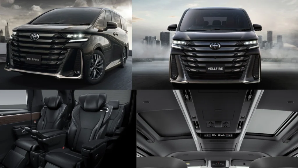 Toyota Vellfire luxury MPV with VIP seats and ottoman
