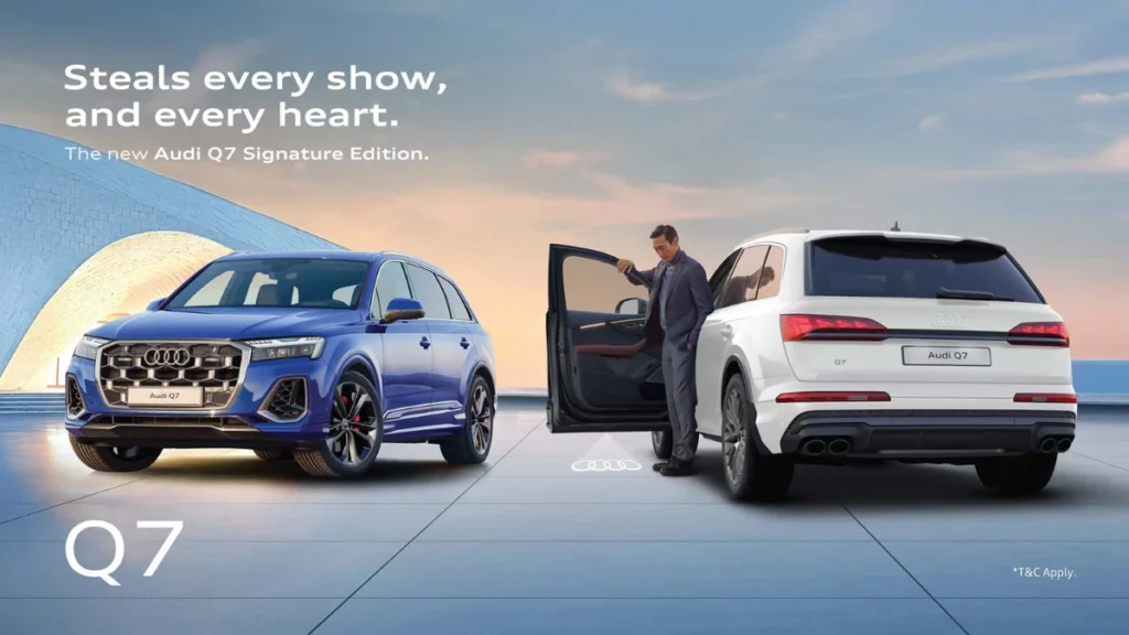 What is the on-road price of Audi Q7 SUV in India 2025?