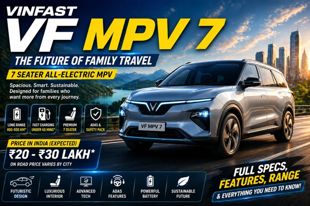 VinFast VF MPV 7 7 Seater Electric Car Price Range India