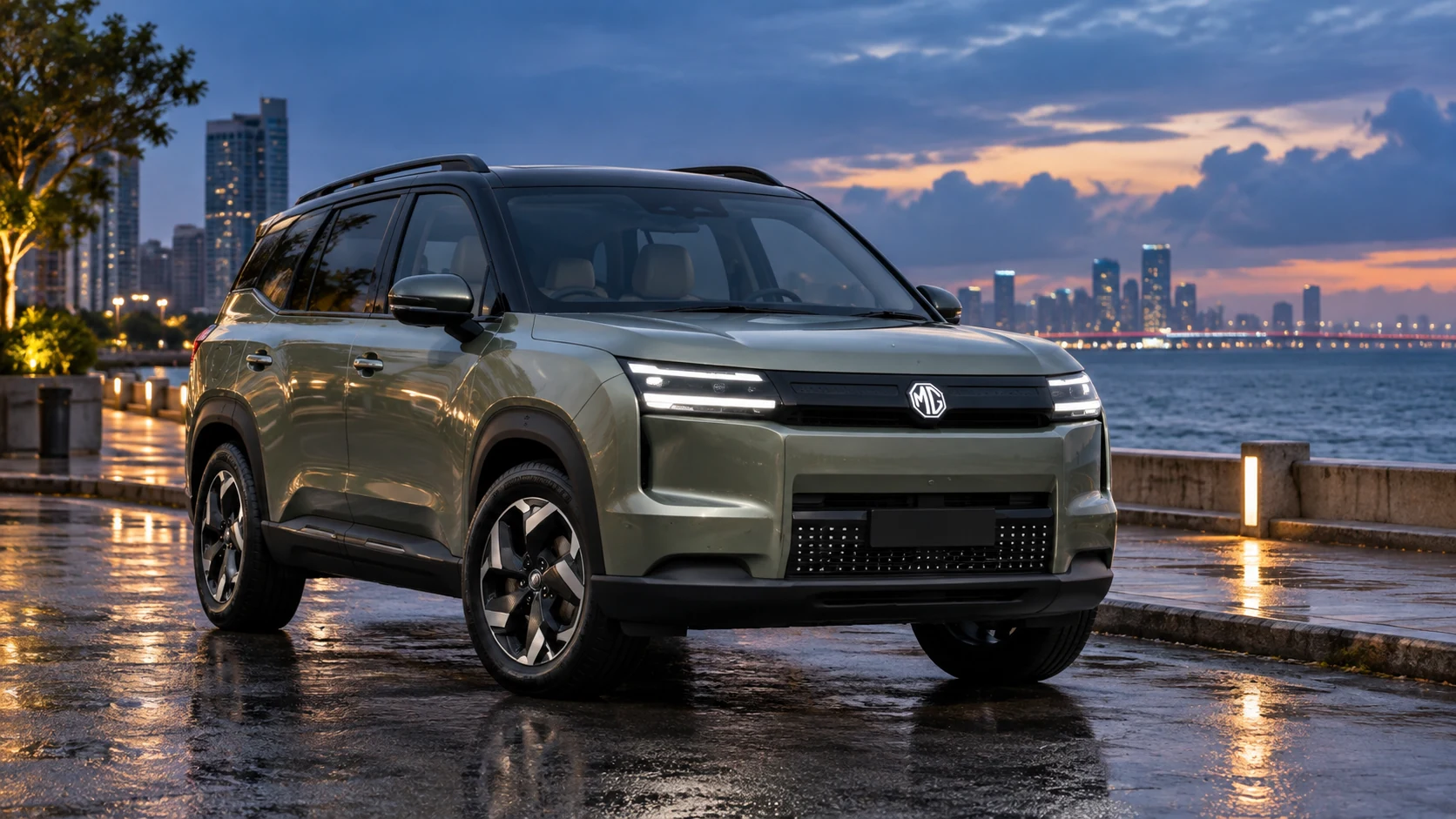 MG Hector Tomahawk EV exterior view
